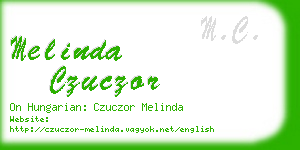 melinda czuczor business card